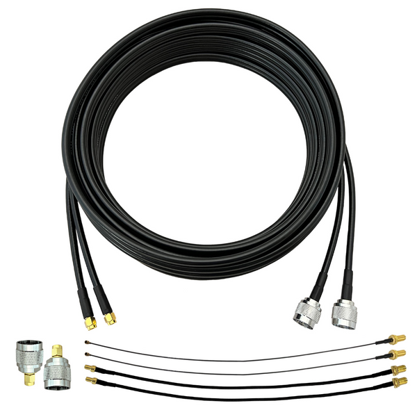 Twin-RS240 Coaxial Cable Bundle with SMA, TS9 and U.FL 